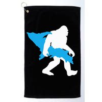Bigfoot Upper Peninsula Funny Sasquatch Up Mi Golf Towel