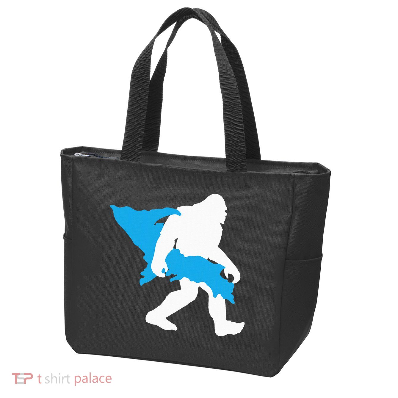 Bigfoot Upper Peninsula Funny Sasquatch Up Mi Zip Tote Bag
