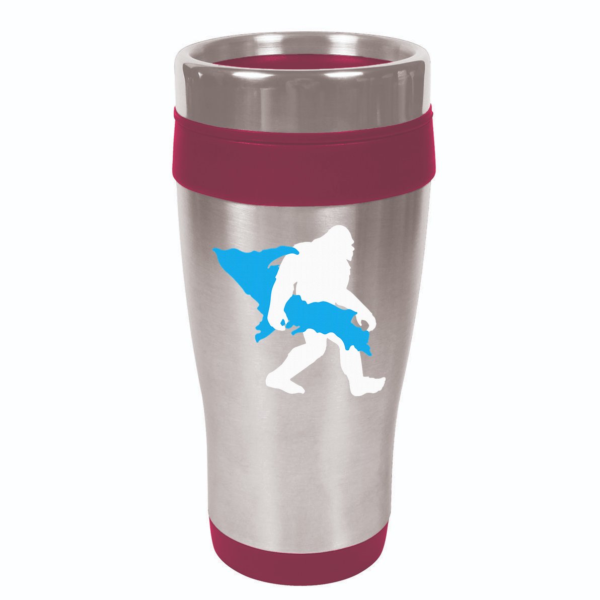 Bigfoot Upper Peninsula Funny Sasquatch Up Mi 16oz Travel Tumbler