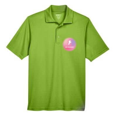 Be Unique Pink Unicorn Men's Origin Performance Piqué Polo