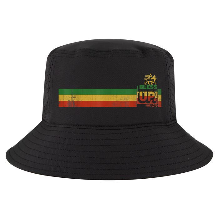Bless UP Rasta Jamaica Roots Rock Reggae Cool Comfort Performance Bucket Hat