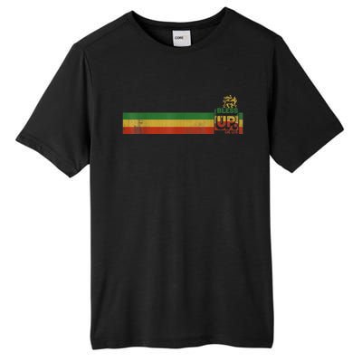 Bless UP Rasta Jamaica Roots Rock Reggae Tall Fusion ChromaSoft Performance T-Shirt