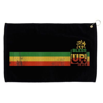 Bless UP Rasta Jamaica Roots Rock Reggae Grommeted Golf Towel