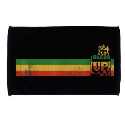 Bless UP Rasta Jamaica Roots Rock Reggae Microfiber Hand Towel