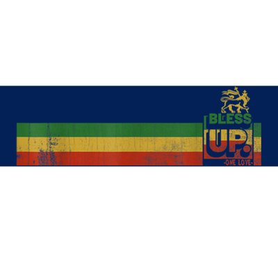 Bless UP Rasta Jamaica Roots Rock Reggae Bumper Sticker