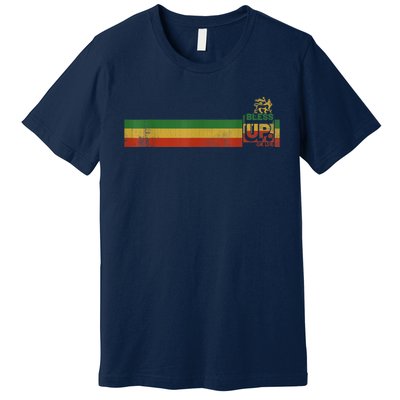 Bless UP Rasta Jamaica Roots Rock Reggae Premium T-Shirt