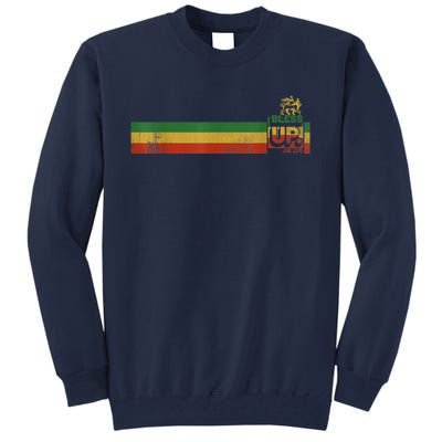 Bless UP Rasta Jamaica Roots Rock Reggae Tall Sweatshirt