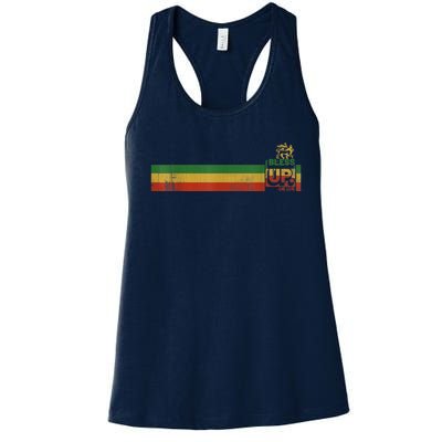 Bless UP Rasta Jamaica Roots Rock Reggae Women's Racerback Tank