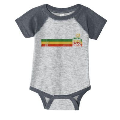 Bless UP Rasta Jamaica Roots Rock Reggae Infant Baby Jersey Bodysuit