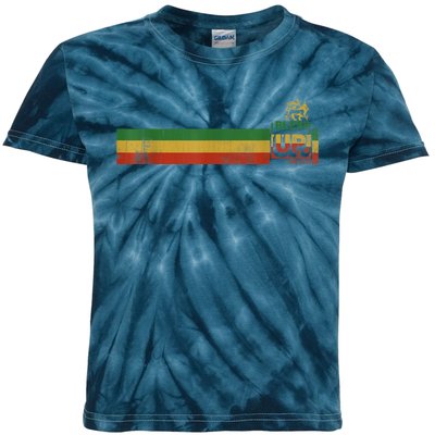 Bless UP Rasta Jamaica Roots Rock Reggae Kids Tie-Dye T-Shirt