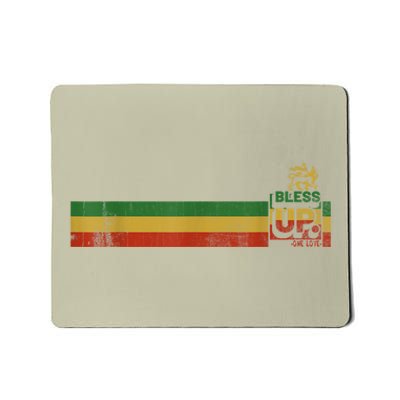 Bless UP Rasta Jamaica Roots Rock Reggae Mousepad