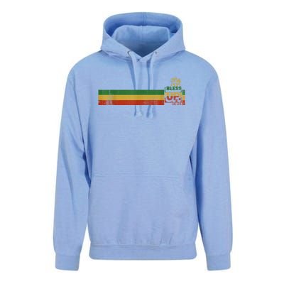 Bless UP Rasta Jamaica Roots Rock Reggae Unisex Surf Hoodie