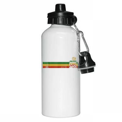 Bless UP Rasta Jamaica Roots Rock Reggae Aluminum Water Bottle