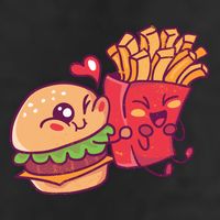 Burger Loves Fries Cool Comfort Performance Bucket Hat