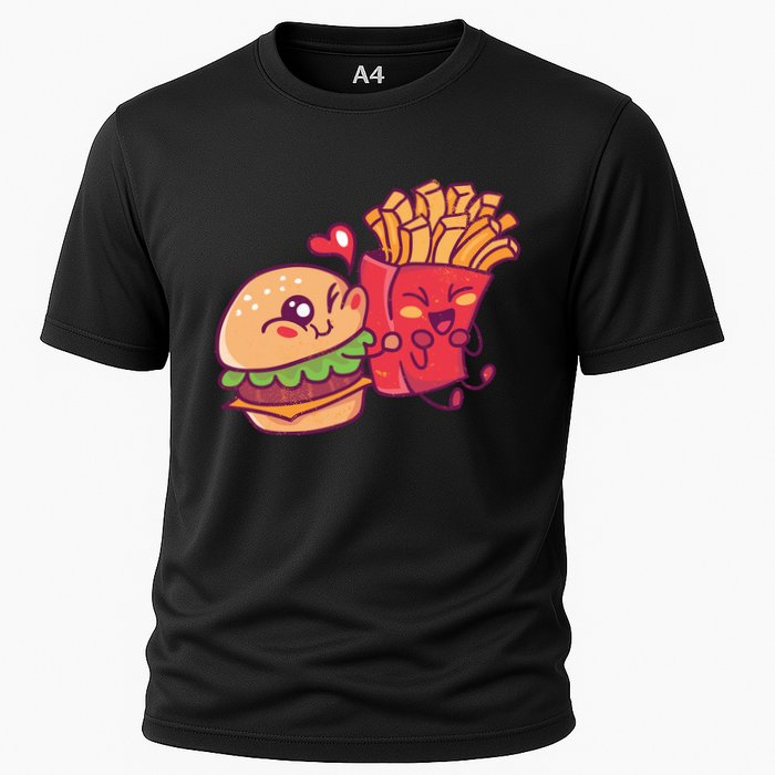 Burger Loves Fries Cooling Performance Crew T-Shirt