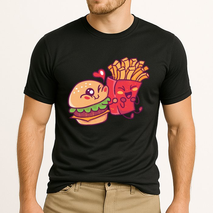 Burger Loves Fries Cooling Performance Crew T-Shirt