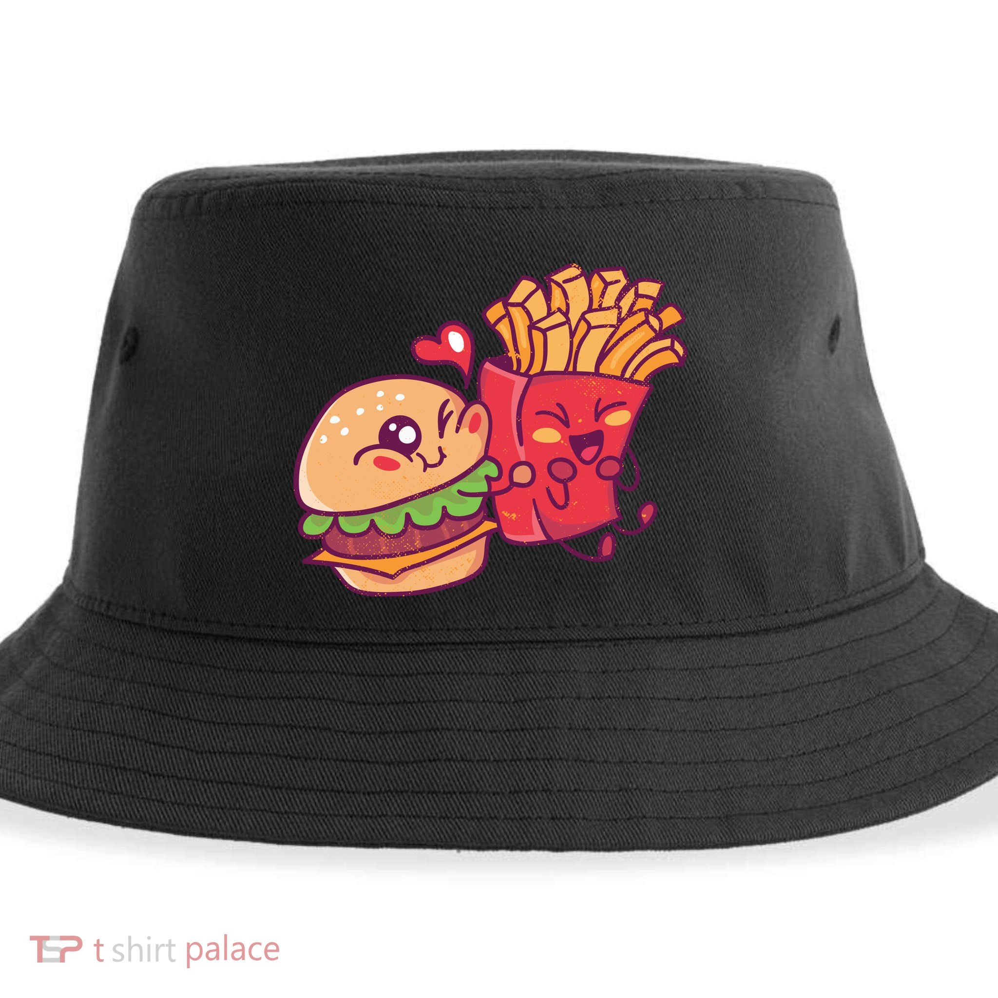 Burger Loves Fries Sustainable Bucket Hat