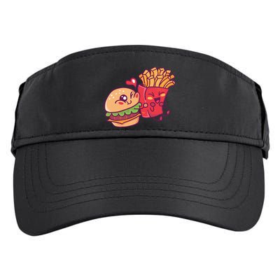 Burger Loves Fries Adult Drive Performance Visor