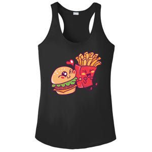 Burger Loves Fries Ladies PosiCharge Competitor Racerback Tank