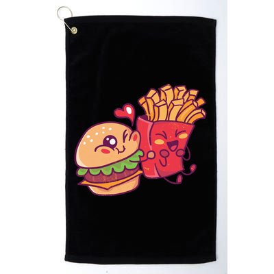 Burger Loves Fries Golf Towel