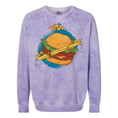 Burger Planet Colorblast Crewneck Sweatshirt