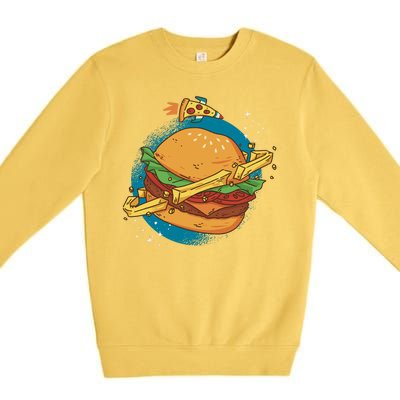 Burger Planet Premium Crewneck Sweatshirt