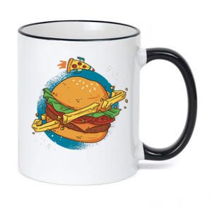 Burger Planet 11oz Black Color Changing Mug