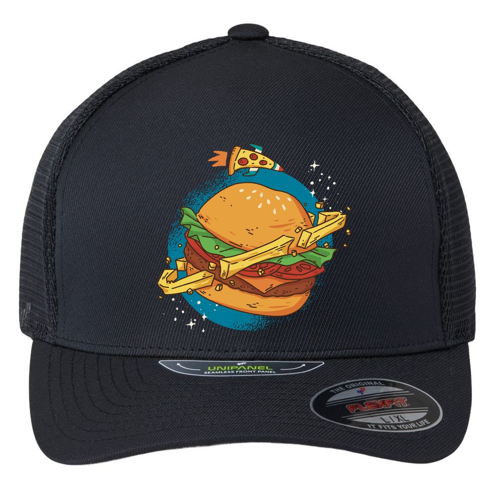 Burger Planet Flexfit Unipanel Trucker Cap