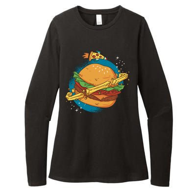 Burger Planet Womens CVC Long Sleeve Shirt