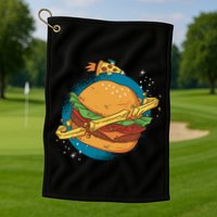 Burger Planet Golf Towel