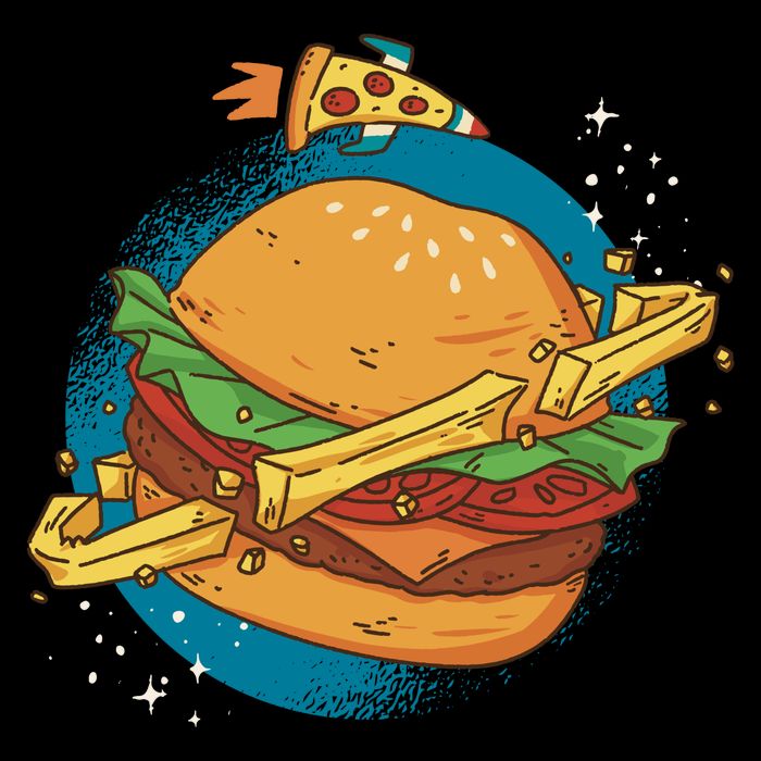Burger Planet Wool Snapback Cap