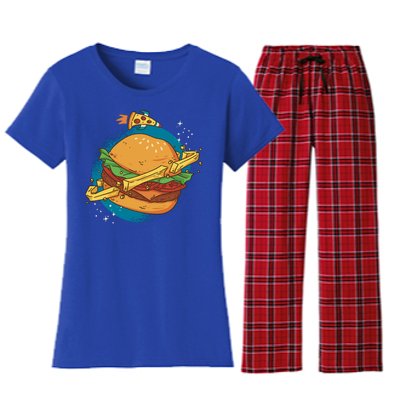 Burger Planet Women's Flannel Pajama Set