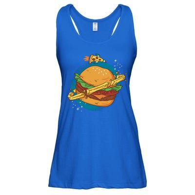 Burger Planet Ladies Essential Flowy Tank