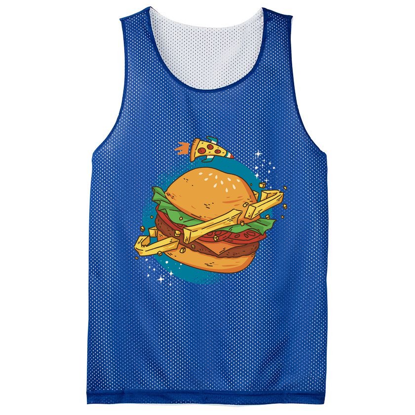 Burger Planet Mesh Reversible Basketball Jersey Tank