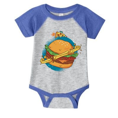 Burger Planet Infant Baby Jersey Bodysuit