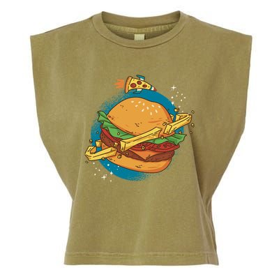 Burger Planet Garment-Dyed Women's Muscle Tee
