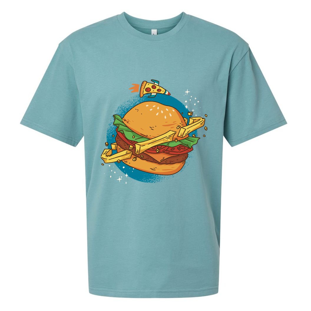 Burger Planet Sueded Cloud Jersey T-Shirt