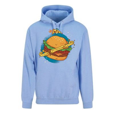 Burger Planet Unisex Surf Hoodie