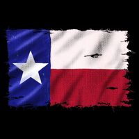 Burlap Vintage Texas Flag Cooling Performance Crew T-Shirt