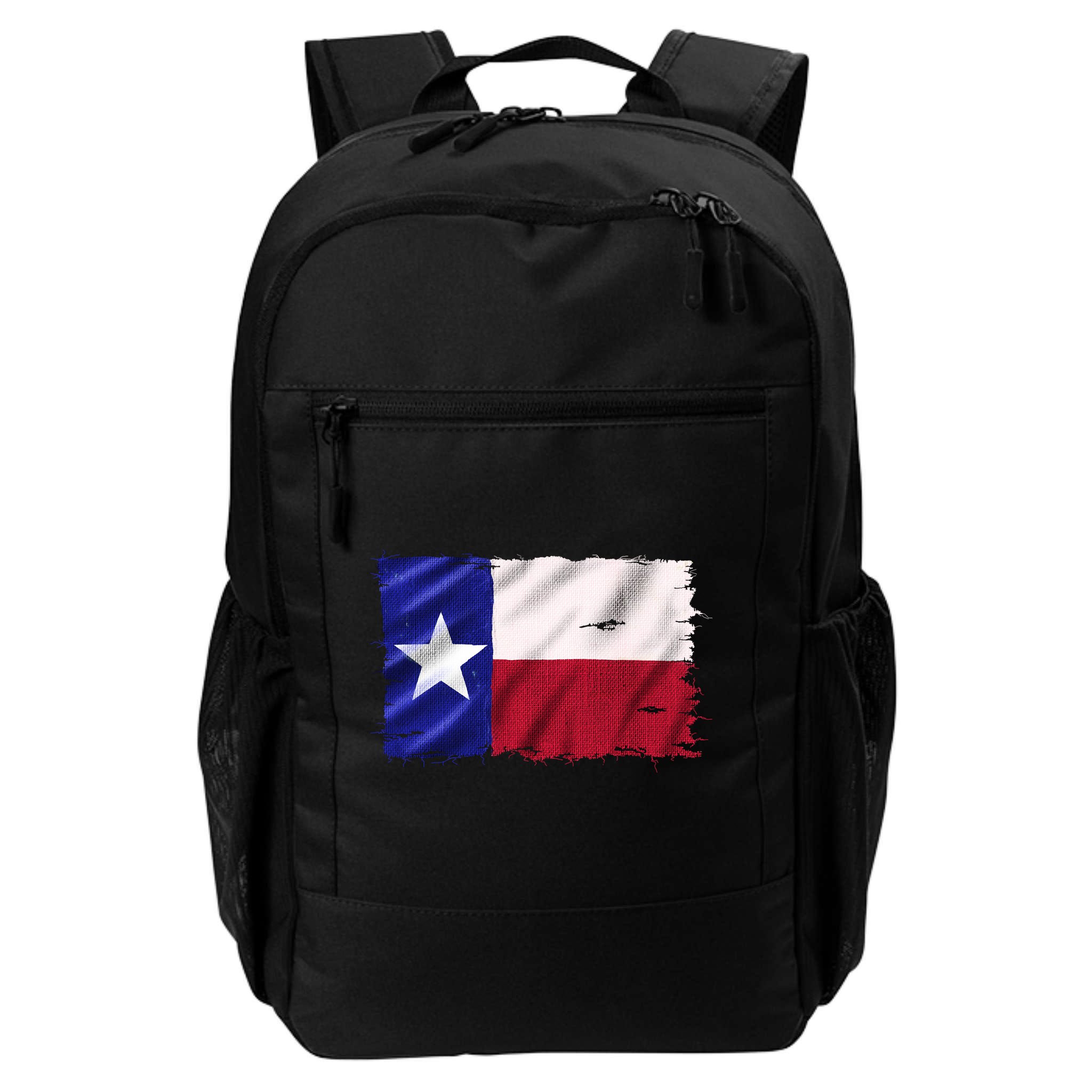 Burlap Vintage Texas Flag Backpack