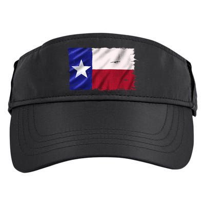 Burlap Vintage Texas Flag Adult Drive Performance Visor