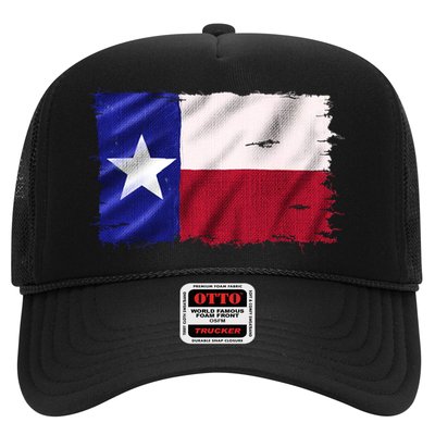 Burlap Vintage Texas Flag Trucker Hat
