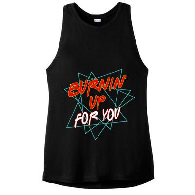 Burnin' Up For My Ladies PosiCharge Tri-Blend Wicking Tank