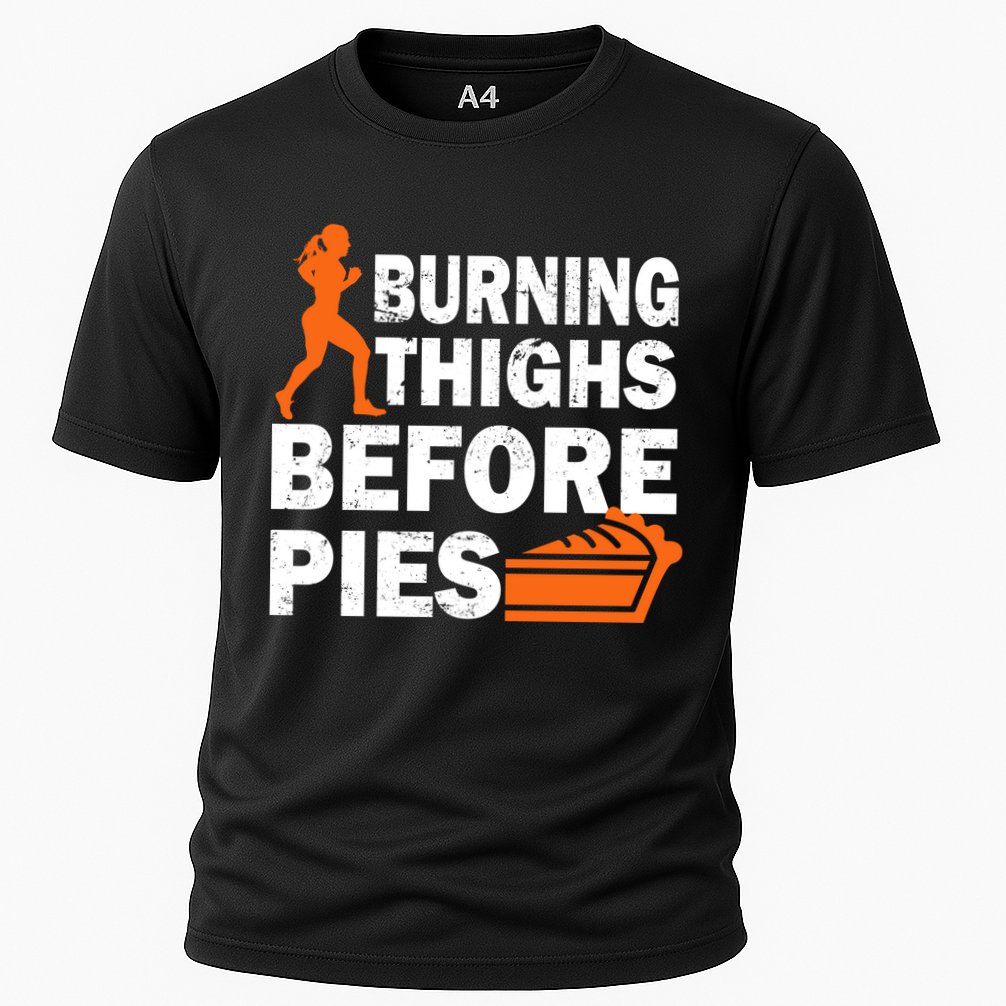 Burning Thighs For Christmas Pies Cooling Performance Crew T-Shirt