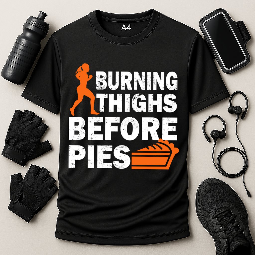 Burning Thighs For Christmas Pies Cooling Performance Crew T-Shirt