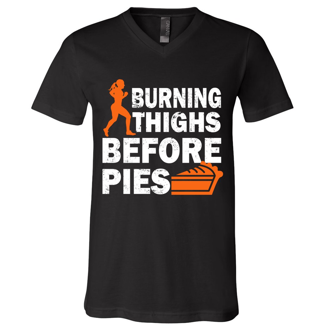 Burning Thighs For Christmas Pies V-Neck T-Shirt