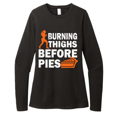 Burning Thighs For Christmas Pies Womens CVC Long Sleeve Shirt