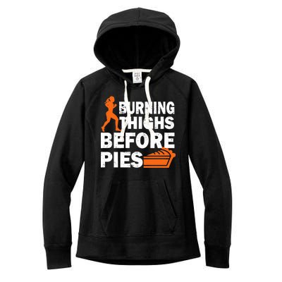 Burning Thighs For Christmas Pies Women's Fleece Hoodie