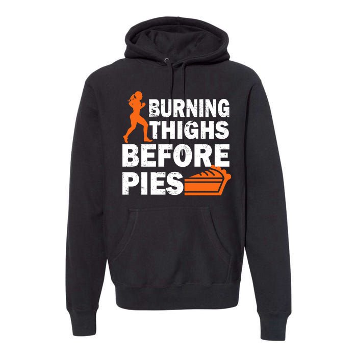 Burning Thighs For Christmas Pies Premium Hoodie