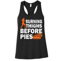 Burning Thighs For Christmas Pies Women's Racerback Tank